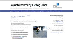 Desktop Screenshot of bauunternehmung-freitag.de